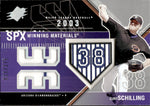 2003 Curt Schilling Upper Deck SPx WINNING MATERIALS DUAL JERSEY JERSEY NUMBER 038/375 RELIC #WM-CS1 Arizona Diamondbacks