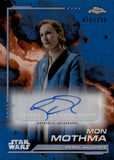 2024 Genevieve O'Reilly as Mon Mothma Topps Chrome Star Wars SKYWALKER BLUE REFRACTOR AUTO 010/150 AUTOGRAPH #AU-GO