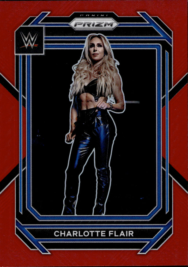 charlotte flair football helmet 2023 Charlotte Flair Panini Prizm WWE RED 229/299 #123 Friday Night Sm