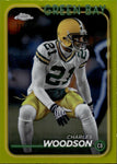 2024 Charles Woodson Topps Chrome YELLOW REFRACTOR 29/75 #72 Green Bay Packers HOF
