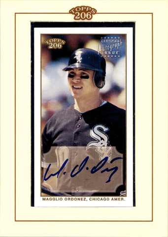 2002 Magglio Ordonez Topps 206 AUTO AUTOGRAPH #TA-MO Chicago White Sox