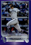 2022 Julio Rodriguez Topps Chrome PURPLE ROOKIE RC #USC165 Seattle Mariners