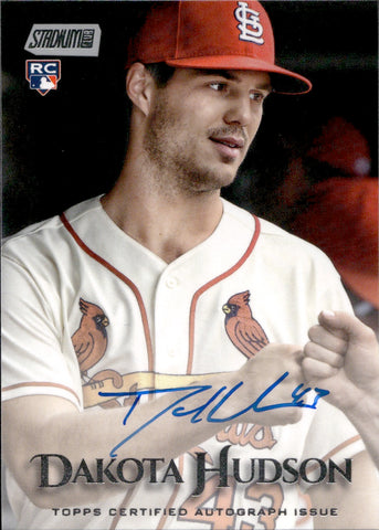 2019 Dakota Hudson Topps Stadium Club ROOKIE AUTO AUTOGRAPH RC #SCA-DH St. Louis Cardinals