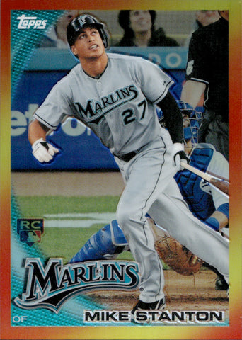 2010 Mike Stanton Topps RED HOT ROOKIE REDEMPTION RC #RHR-4 Florida Marlins
