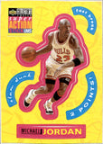 1996-97 Michael Jordan Upper Deck Collector's Choice SUPERACTION STICK'UMS STICKER SERIES 2 #S30 Chicago Bulls HOF