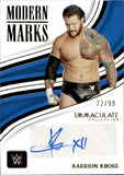 2023 Karrion Kross Panini Immaculate MODERN MARKS AUTO 72/99 #MM-KKR