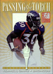 1999 Terrell Davis Donruss Elite PASSING THE TORCH 0352/1500 #12 Denver Broncos HOF