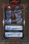 2025 Andre Dawson Vladimir Guerrero Leaf Metal DUAL AUTO 7/7 Montreal Expos #DA-1