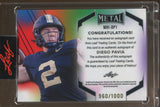 2025 Diego Pavia Leaf Metal INSCRIPTION AUTO 960/1000 Vanderbilt Commodores #MHI-DP1