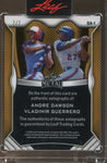 2025 Andre Dawson Vladimir Guerrero Leaf Metal DUAL AUTO 7/7 Montreal Expos #DA-1