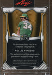 2025 Rollie Fingers Leaf Metal INSCRIPTION BLUE AUTO 4/6 Oakland Athletics #I-RF1