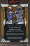 2025 Andre Dawson Vladimir Guerrero Leaf Metal DUAL AUTO 1/1 Montreal Expos #DA-1