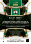 2023-24 Jaylen Brown Panini Select GREEN CRACKED ICE MEZZANINE LEVEL #379 Boston Celtics