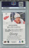 2021-22 Lucas Raymond Upper Deck Series 2 YOUNG GUNS ROOKIE RC PSA 9 #464 Detroit Red Wings 4095
