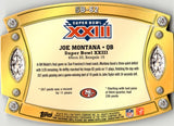 2011 Joe Montana Topps DIE CUT SUPER BOWL LEGENDS #SB-62 San Francisco 49ers HOF 1
