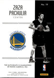 2016-17 Zaza Pachula Panini Noir AUTO 98/99 AUTOGRAPH #19 Golden State Warriors