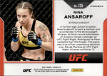 2021 Nina Ansaroff Panini Prizm UFC AQUA 36/49 #135 Strawweight