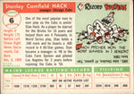 1955 Stan Hack Topps #6 Chicago Cubs BV $30