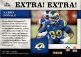 2021 Aaron Donald Panini XR EXTRA EXTRA ORANGE 49/49 #EXT6 Los Angeles Rams