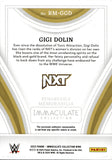 2023 Gigi Dolin Relic Panini Immaculate Collection WWE Remarkable Memorabilia Red 05/25 #RM-GGD NXT