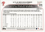 2022 Kyle Schwarber Topps Update VINTAGE STOCK 62/99 #US88 Philadelphia Phillies