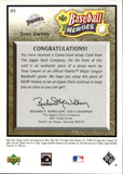 2005 Tony Gwynn Upper Deck Baseball Heroes BRONZE JERSEY 34/50 RELIC #85 San Diego Padres HOF