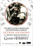 2022 Gethin Anthony as Renly Baratheon Rittenhouse Game of Thrones Volume 2 RED INK AUTO AUTOGRAPH #_GEAN 1