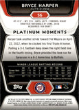 2012 Bryce Harper Bowman Platinum GOLD ROOKIE RC #56 Washington Nationals