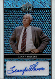 2024 Lenny Wilkens Leaf Metal TEAL SHIMMER LEGEANDS AUTO 09/10 AUTOGRAPH #LA-LW2 Atlanta Hawks