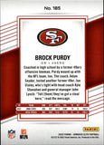 2022 Brock Purdy Donruss Elite Aspirations RED ROOKIE 19/86 RC #185 San Francsico 49ers