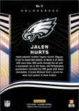 2023 Jalen HUrts Panini Illusions HOLOHEROES #5 Philadelphia Eagles