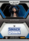 2024 AJ Styles Panini Prizm SUPERSTAR MOJO AUTO 25/25 AUTOGRAPH #SA-AJS Friday Night Smackdown