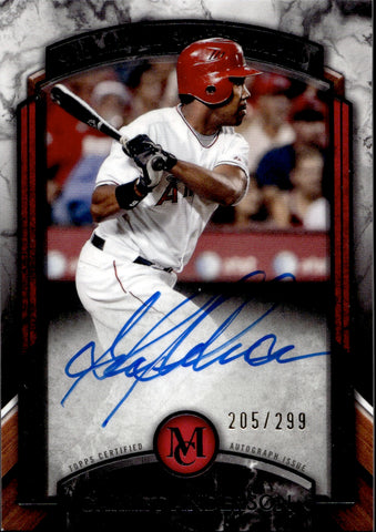 2022 Garret Anderson Topps Museum Collection ARCHIVAL AUTOGRAPH AUTO 205/299 Anaheim Angels #AA-GA