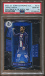 2022-23 Lionel Messi Topps Chrome UCC SPECIMEN BLUE WAVE REFRACTOR 14/75 PSA 10 Paris Saint-Germain #S10 5282