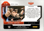 2022 Randy Orton Panini Prizm WWE PURPLE 025/149 #78 Monday Night Raw