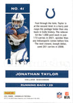 2021 Jonathan Taylor Panini Chronicles PURPLE 08/49 #41 Indianapolis Colts