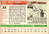 1955 Jack Parks Topps ROOKIE RC #23 Milwaukee Braves BV $40