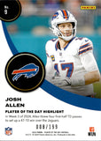 2024 Josh Allen Panini Player of the Day ORANGE 008/199 #9 Buffalo Bills
