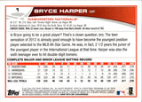 2013 Bryce Harper Topps EMERALD FOIL #1 Washington Nationals 1