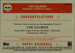 2021 Tim Salmon Topps Chrome Platinum Anniversary REFRACTOR AUTO 032/199 AUTOGRAPH #PA-TSA Anaheim Angels