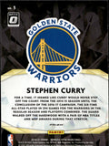 2020-21 Stephen Curry Donruss Optic WINNER STAYS PURPLE PRIZM #3 Golden State Warriors