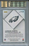 2016 Carson Wentz Donruss Elite PEN PALS ROOKIE BLUE INK AUTO AUTOGRAPH BGS 9.5/10 #PPCW Philadelphia Eagles 6849