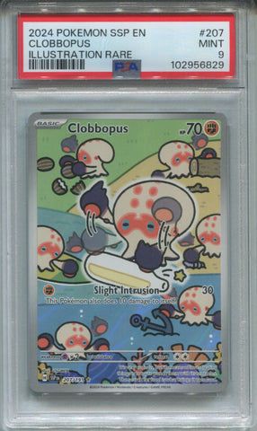 2023 Clobbopus Pokemon SSP ENGLISH ILLUSTRATION RARE PSA 9 #207 6829