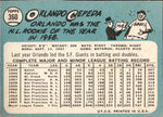 1965 Orlando Cepeda Topps #360 San Francisco Giants BV $80 2