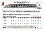 2022 Shohei Ohtani Topps Chrome PINK SPECKLE 277/350 #1 Anaheim Angels