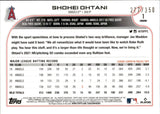 2022 Shohei Ohtani Topps Chrome PINK SPECKLE 277/350 #1 Anaheim Angels