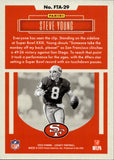 2023 Steve Young Panini Legacy VIOLET FOR THE AGES SSP 05/10 #FTA-29 San Francisco 49ers HOF