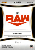 2024 R-Truth Panini Select WWE BLUE HOLO SILVER SIGNATURES AUTO 01/49 AUTOGRAPH #SG-RTH Monday Night Raw