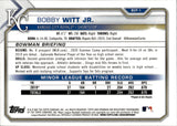 2021 Bobby Witt Jr. Bowman Chome Mega Box REFRACTOR #BCP-1 Kansas City Royals