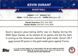2024 Kevin Durant Topps Chome Olympic Hopefuls GOLD REFRACTOR 31/50 #66 Houston Rockets